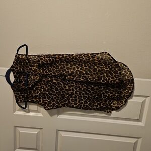 Justify small leopard print shear sleeveless top